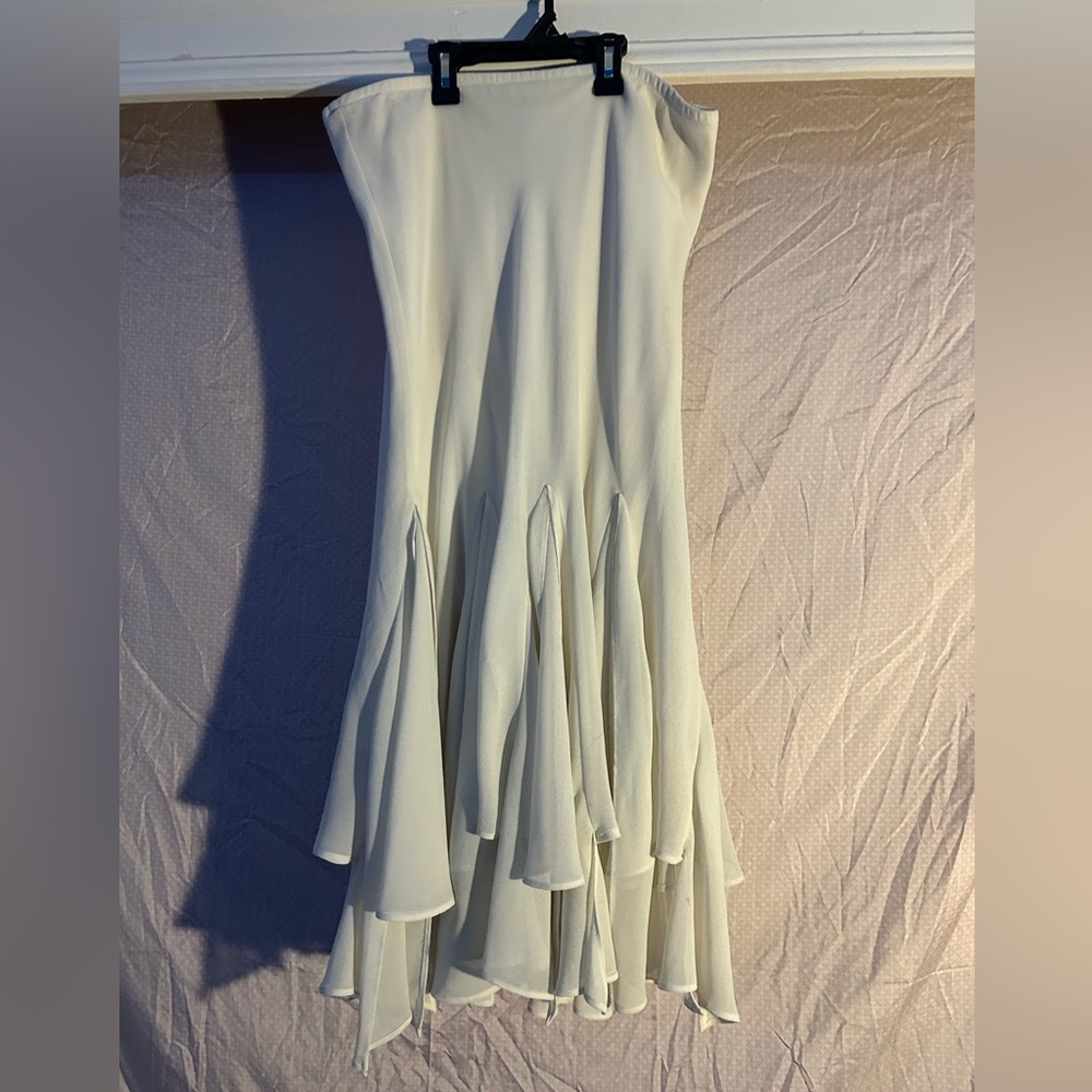 Chic Off White Maxi Skirt